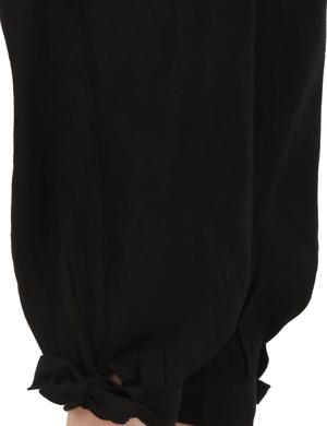 stylish black trousers in black with - 17986882 - Standard Image - 4