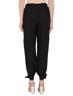 stylish black trousers in black with - 17986882 - Standard Image - 5