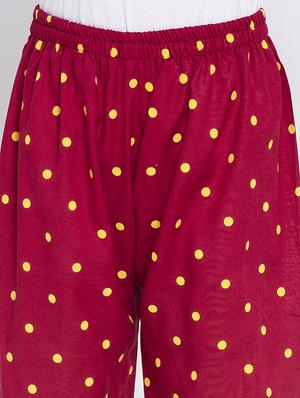 red printed nightwear pajama set - 17987168 - Standard Image - 5
