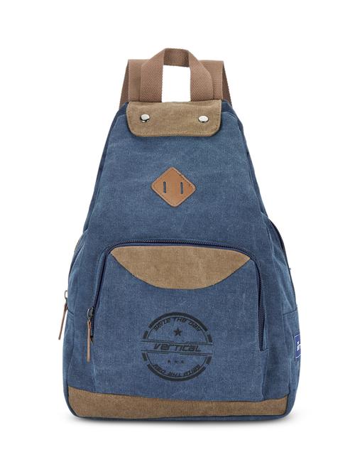 blue canvas backpack - 17989774 - Standard Image - 1