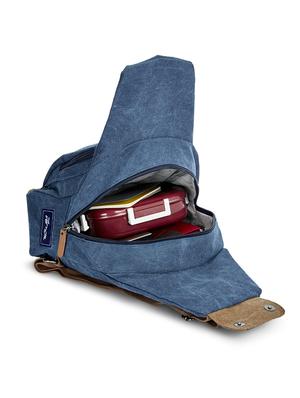 blue canvas backpack - 17989774 - Standard Image - 3