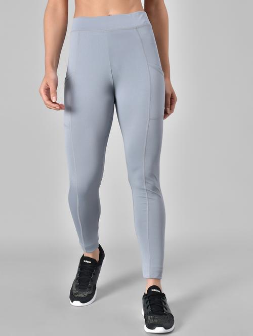 high rise solid track pant - 17995476 - Standard Image - 1