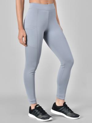 high rise solid track pant - 17995476 - Standard Image - 2