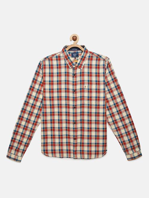 beige checkered shirt - 17996509 - Very Small Image - 1