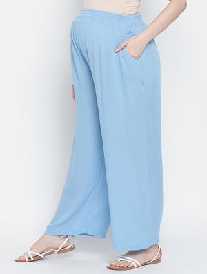 mid rise solid flat front trouser - 17996844 - Standard Image - 2