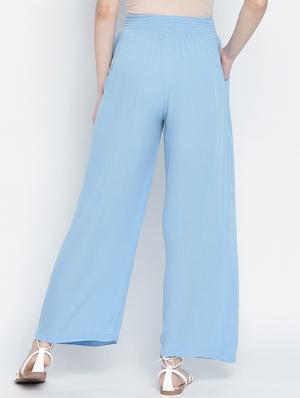 mid rise solid flat front trouser - 17996844 - Standard Image - 3