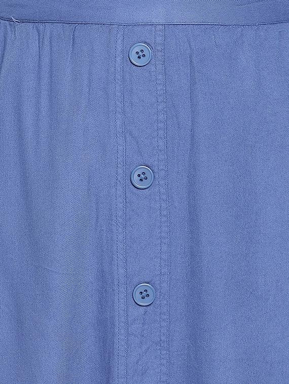 mid rise solid a-line skirt - 17996854 - Zoom Image - 5