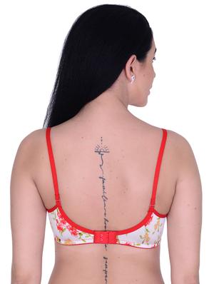 red floral push up bra - 17997151 - Standard Image - 3