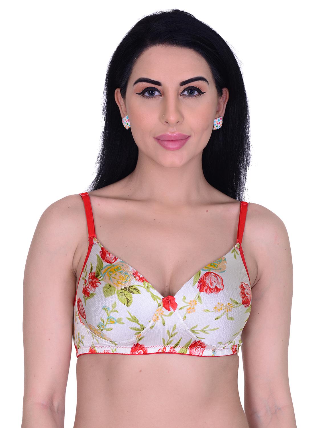 red floral push up bra - 17997151 - Zoom Image - 1