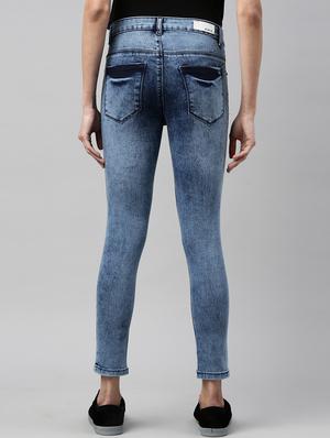 stone washed denim jean - 17997798 - Standard Image - 3