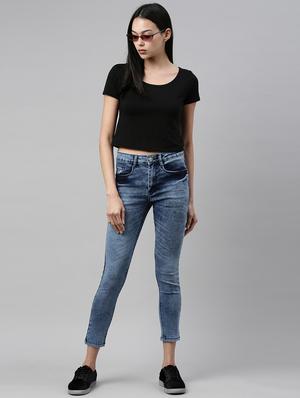 stone washed denim jean - 17997798 - Standard Image - 4