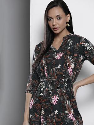 mandarin neck tropical tunic - 17999589 - Standard Image - 4
