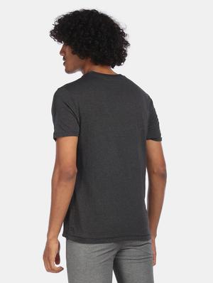 grey front print t-shirt - 18001759 - Standard Image - 2
