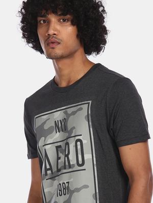 grey front print t-shirt - 18001759 - Standard Image - 5