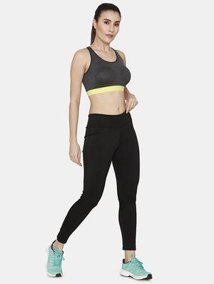 racer back solid sports bra - 18002723 - Standard Image - 4
