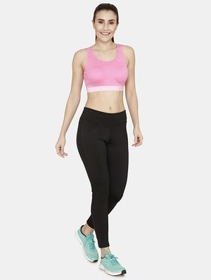 racer back solid sports bra - 18002724 - Standard Image - 4