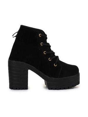 black lace up ankle boot - 18002781 - Standard Image - 2
