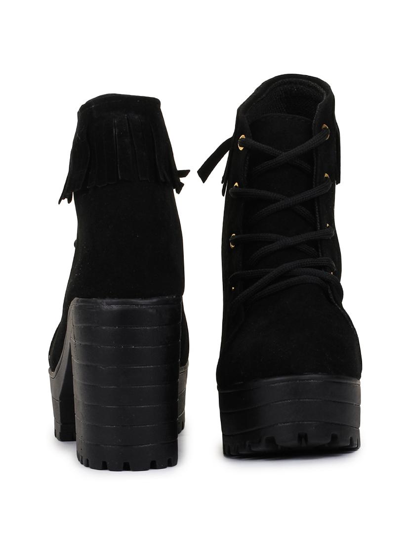 black lace up ankle boot - 18002781 - Zoom Image - 3