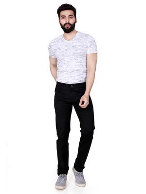 black denim plain jeans - 18003470 - Standard Image - 4