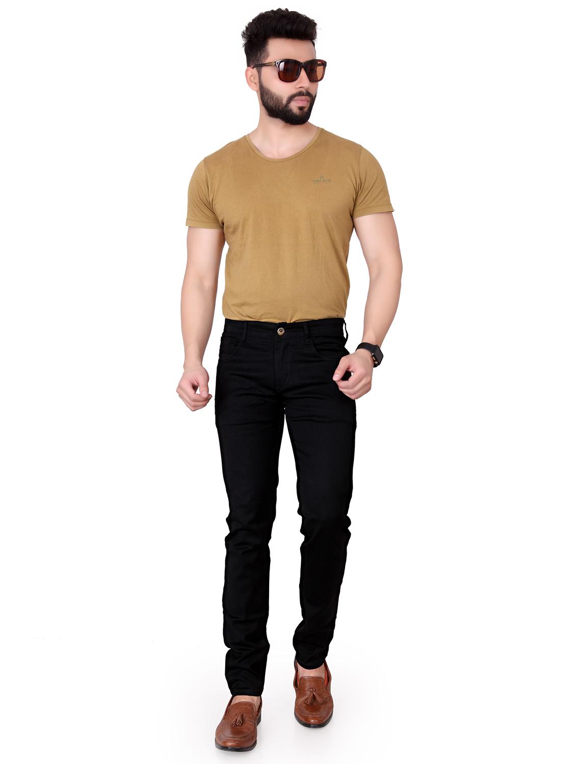 black denim plain jeans - 18003478 - Zoom Image - 4