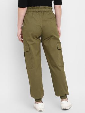 drawstring waist cargos trouser - 18003573 - Standard Image - 3