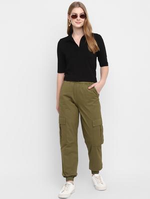drawstring waist cargos trouser - 18003573 - Standard Image - 4