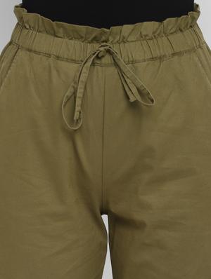 drawstring waist cargos trouser - 18003573 - Standard Image - 6