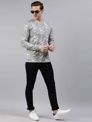 grey printed t-shirt - 18005196 - Standard Image - 4