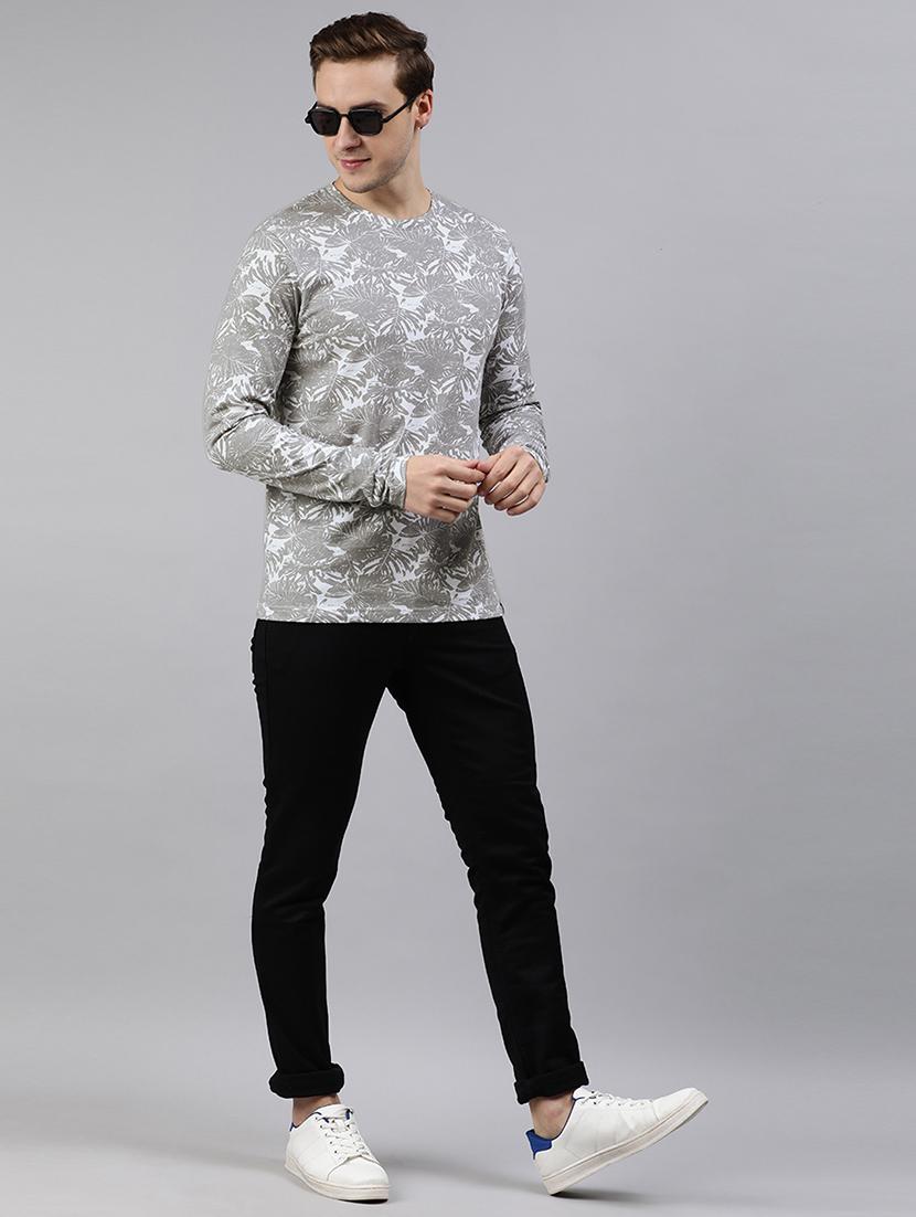 grey printed t-shirt - 18005196 - Zoom Image - 4