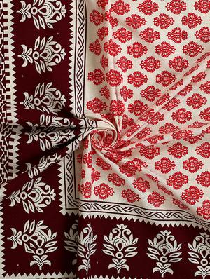 texstylers 200 tc pure cotton jaipuri printed traditional set of 6 pcs's single bed diwan set - 18005392 - Standard Image - 5