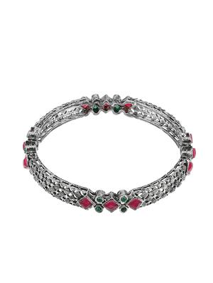 silver brass bangle - 18005630 - Standard Image - 2