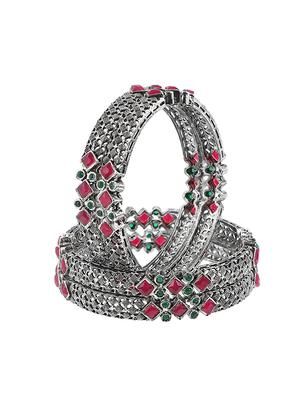 silver brass bangle - 18005630 - Standard Image - 4