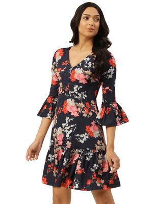 floral print skater dress - 18006247 - Standard Image - 2