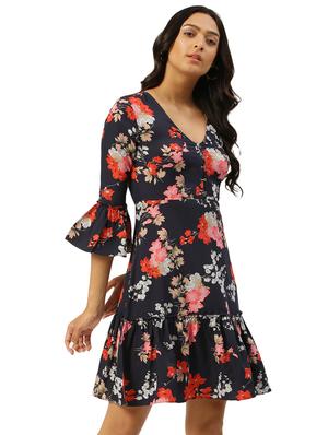 floral print skater dress - 18006247 - Standard Image - 3