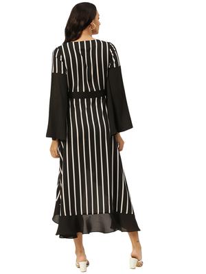 striped wrap dress - 18006248 - Standard Image - 4