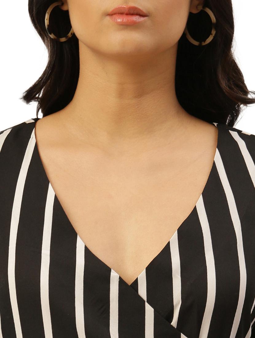striped wrap dress - 18006248 - Zoom Image - 5
