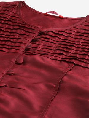 solid pintucks kurta pant set - 18007068 - Standard Image - 4