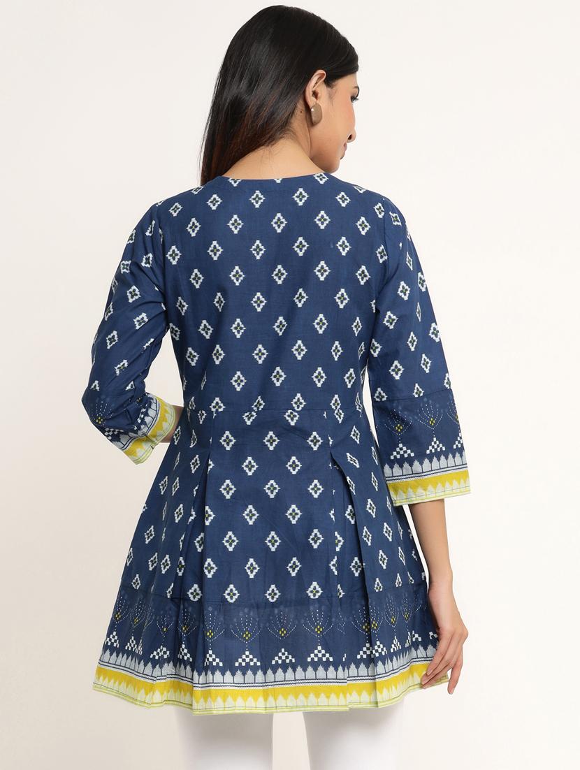 round neck printed tunic - 18007236 - Zoom Image - 3