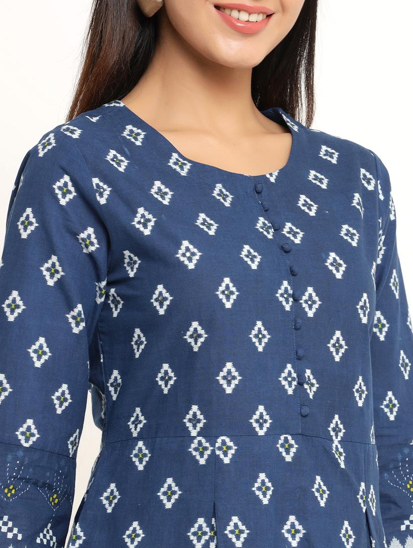 round neck printed tunic - 18007236 - Zoom Image - 5