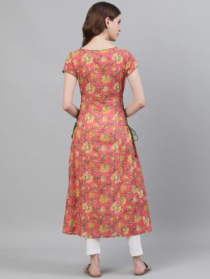 floral a-line kurta - 18007409 - Standard Image - 3