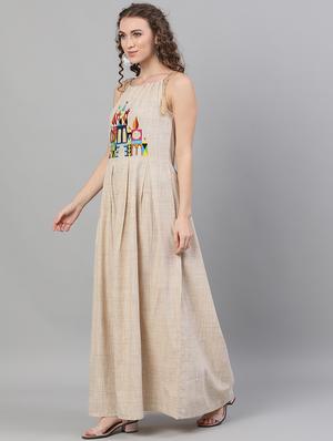 tie knot shoulder empire line dress - 18007539 - Standard Image - 2
