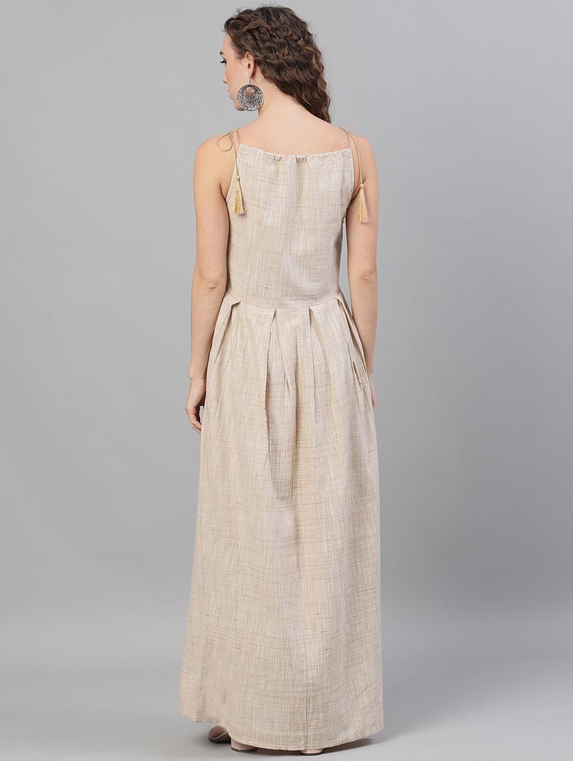 tie knot shoulder empire line dress - 18007539 - Zoom Image - 3