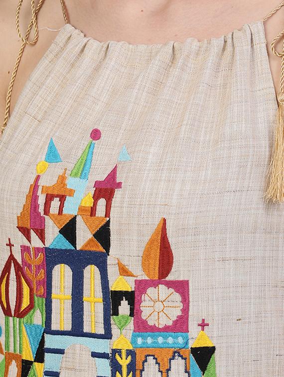 tie knot shoulder empire line dress - 18007539 - Zoom Image - 4