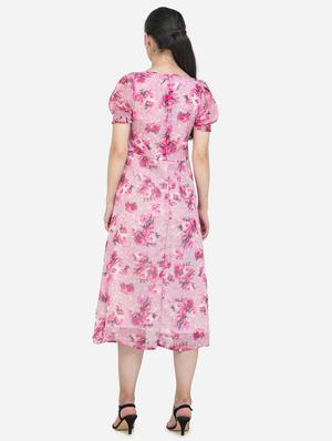 sweetheart neck floral fit & flare dress - 18007614 - Standard Image - 3