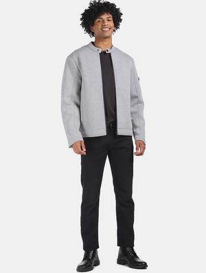 grey self design casual jacket - 18008752 - Standard Image - 4