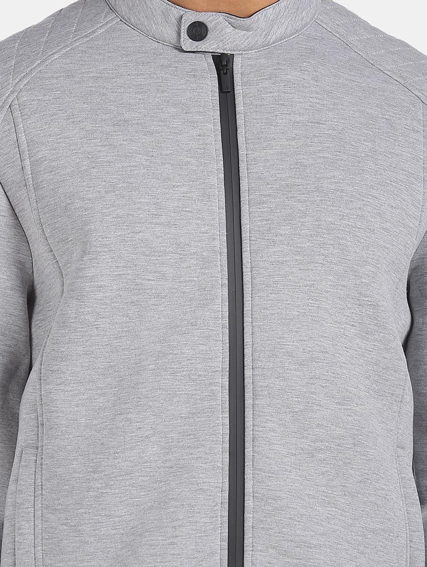 grey self design casual jacket - 18008752 - Zoom Image - 6