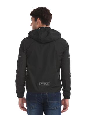 black printed casual jacket - 18008856 - Standard Image - 3