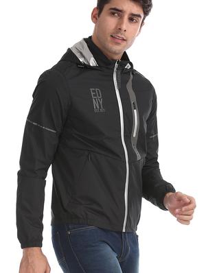 black printed casual jacket - 18008856 - Standard Image - 5