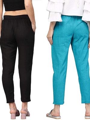women plus size mid rise trouser - 18009223 - Standard Image - 2