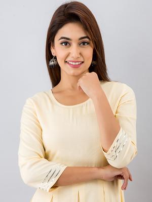 solid kurta dupatta set - 18009650 - Standard Image - 4